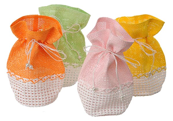 Set 16 Sacchetto in Tessuto 17 cm x 9 Ø