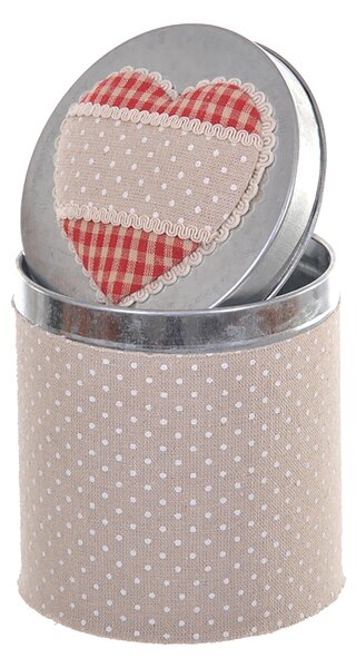 Set 2 Barattoli con Cuori Misure12x13 cm