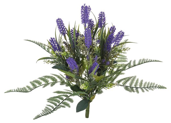 Set 2 Bouquet Artificiali con Lavanda Larghezza 5 cm
