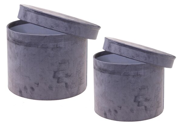 Set 2 Cappelliere Velluto 26x20 23x18 cm
