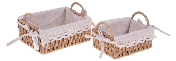 Set 2 Cassetta con Trina 20x15x8 cm