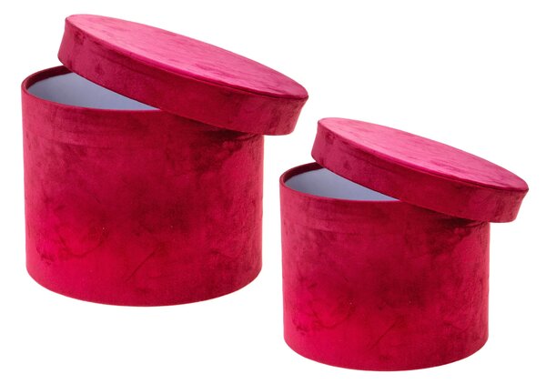 Set 2 Cappelliere Velluto 26x20 23x18 cm