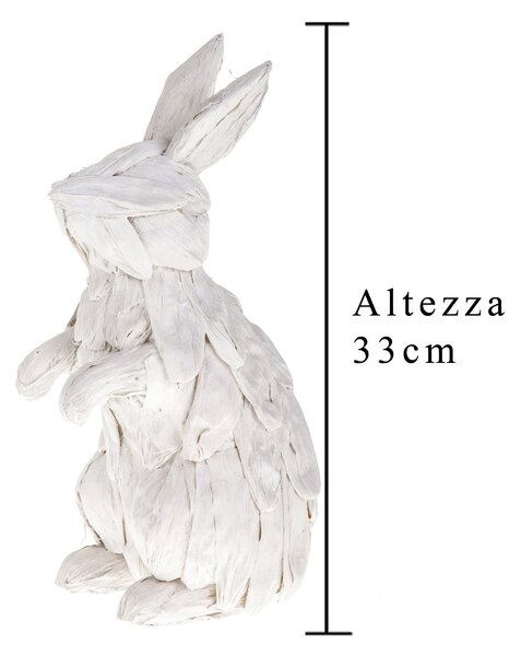 Set 2 Conigli Stilizzato H 33 cm