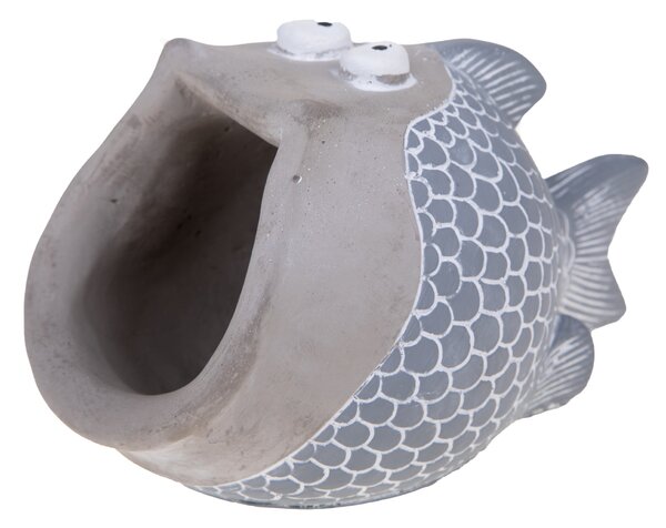 Set 2 Contenitori Decorativo Pesci 20x12,5 H 11,5 cm