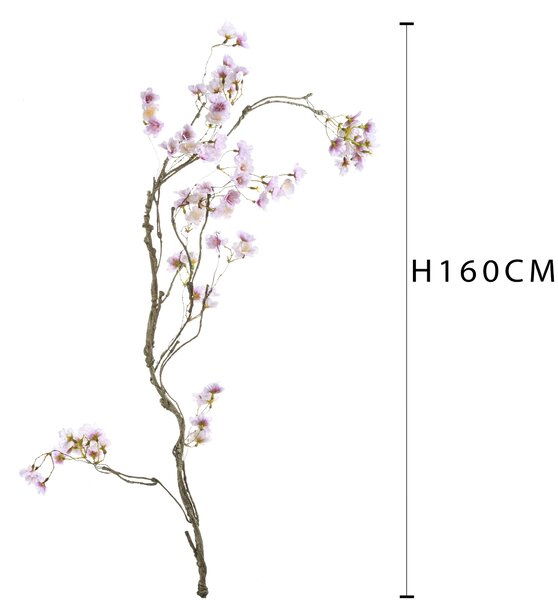 Set 2 Ghirlande con Fiori di Pesco 160 cm