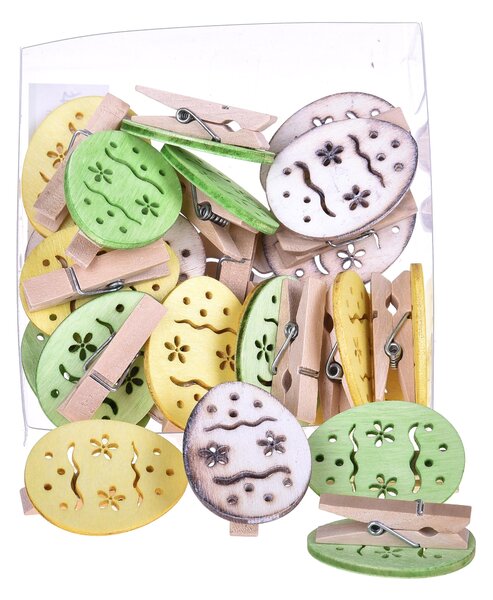 Set 2 Mollette con Uova 24 Pz