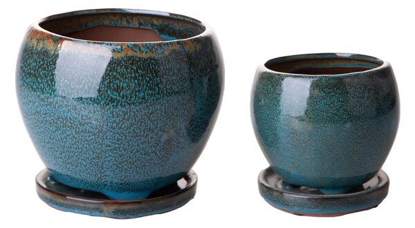 Set 2 Ø 20 14 cm Vasi Bicolore