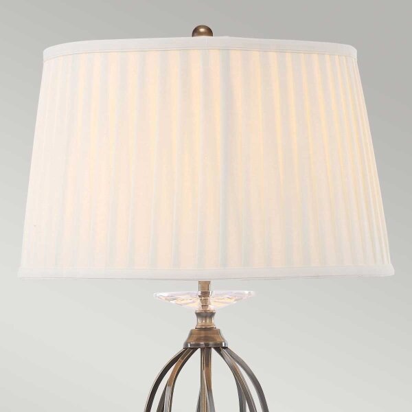 Elstead AG-TL-AGED-BRASS - Lampada da tavolo AEGEAN 1xE27/60W/230V bronzata