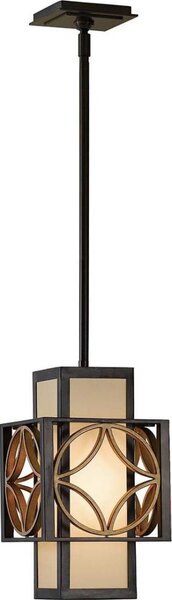 Feiss FE-REMY-P-C - Lampada a sospensione su asta REMY 1xE27/60W/230V nero/oro