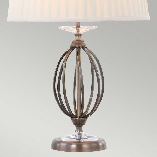 Elstead AG-TL-AGED-BRASS - Lampada da tavolo AEGEAN 1xE27/60W/230V bronzata