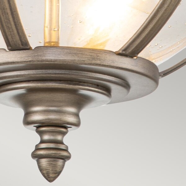 Kichler KL-HALLERON-F-BU - Plafoniera da esterno HALLERON 3xE14/40W/230V IP44