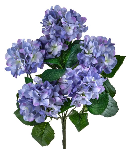 Set 2 Rami Artificiali Ortensia con 7 Fiori H 52 cm