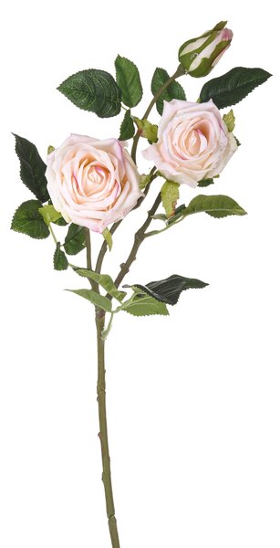 Set 2 Rami Artificiali Rosereal Touch a 3 Diramazioni H 80 cm