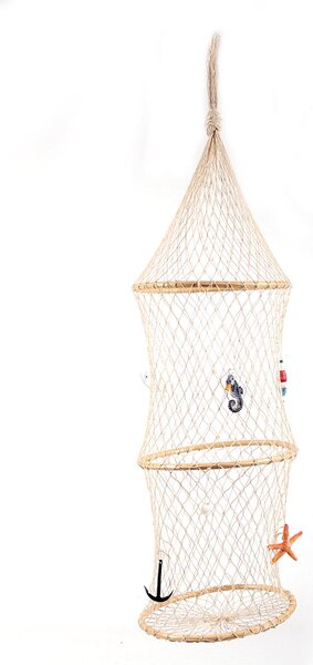 Set 2 Rete Decorativa Nassa Pescatori 110 cm