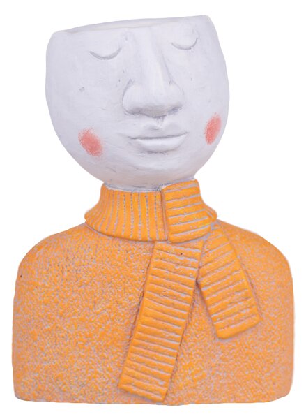 Set 2 Vasi Testa Donna H 27,5 cm
