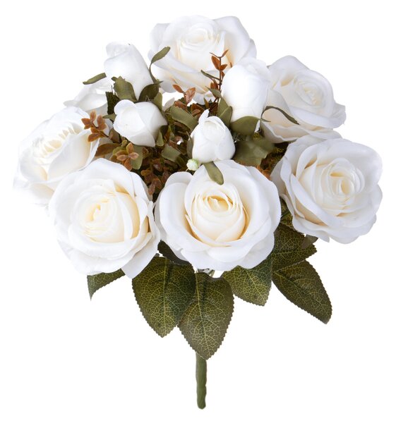 Set 3 Bouquet Artificiali Rose Anticato 39 cm