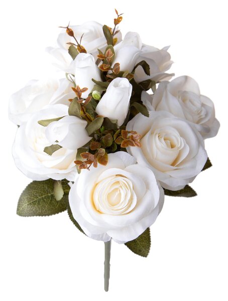 Set 3 Bouquet Artificiali Rose Anticato 39 cm