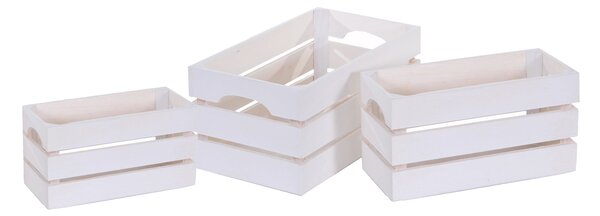 Set 3 Cassetta Legno 28 cm