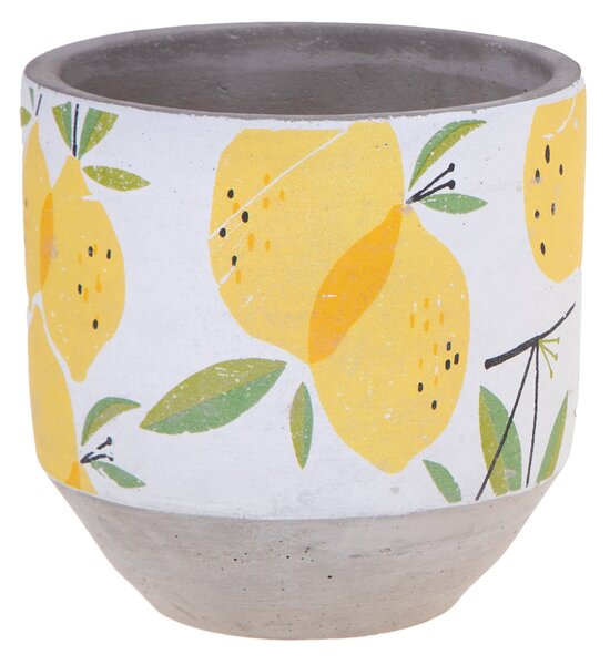 Set 3 Contenitori Decorativo Limoni Ø 14 H 14 cm