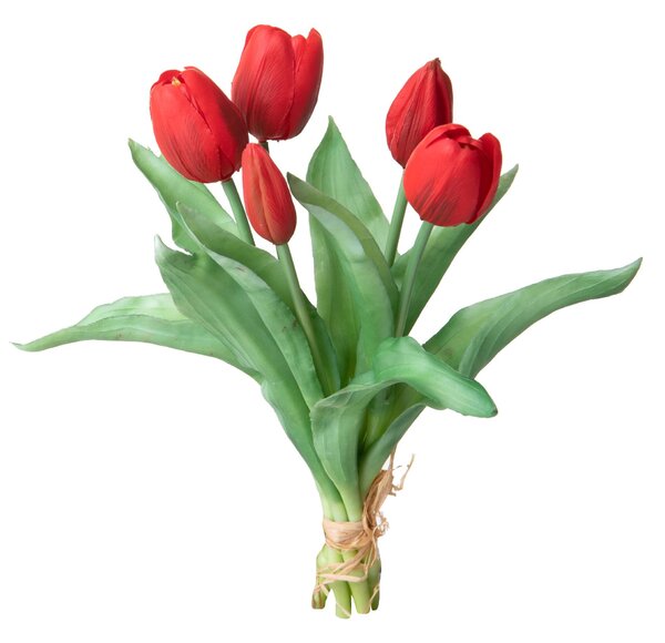 Set 3 Fiori Artificiali Tulipano per 5 Fiori 43 cm