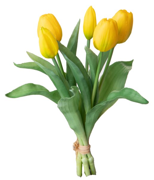 Set 3 Fiori Artificiali Tulipano per 5 Fiori 43 cm