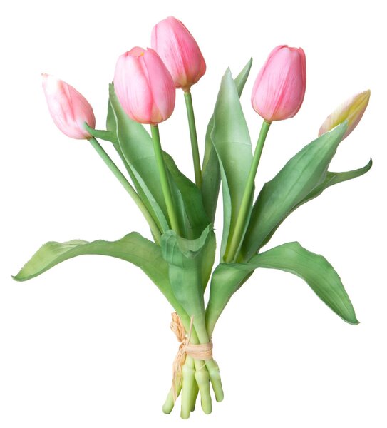 Set 3 Fiori Artificiali Tulipano per 5 Fiori 43 cm