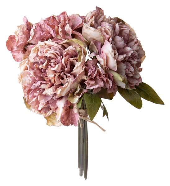 Set 3 Mazzi Artificiali Peonie per 7 30 cm