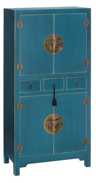 Mobiletto blu 63x131 cm Oriente - Ixia