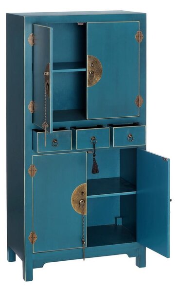Mobiletto blu 63x131 cm Oriente - Ixia