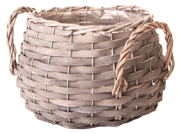 Set 4 Contenitori Decorativo 18 H 16 cm con Manici
