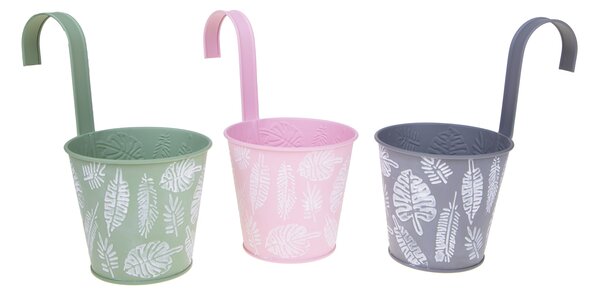 Set 4 Contenitori Decorativo da Appendere 14 H24 cm