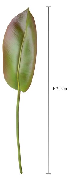 Set 4 Foglia Artificiali Ficus 74 cm