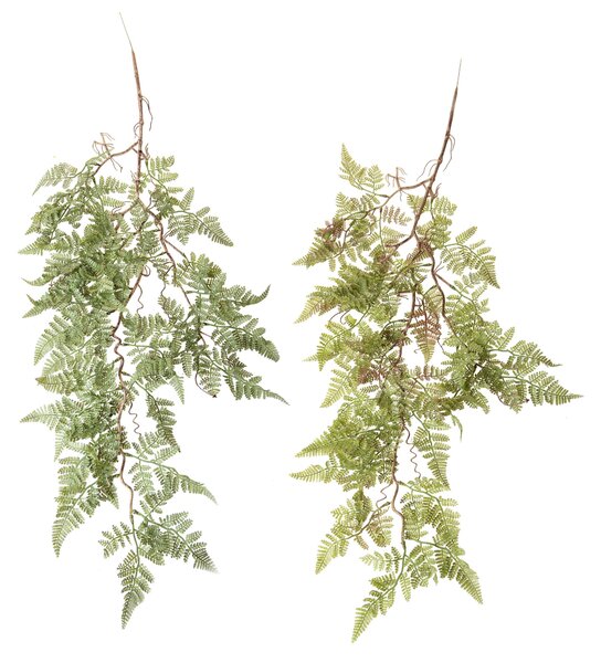 Set 4 Foglie Artificiali Felce Cadente 99 cm