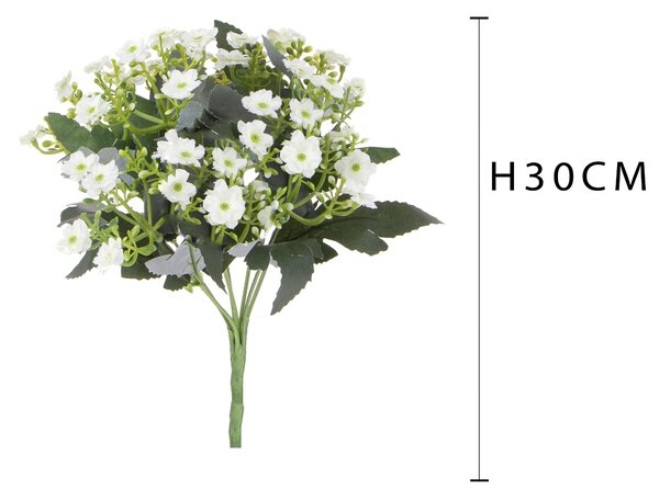 Set 5 Bouquet Artificiali di Mini Calanchoe H 30 cm