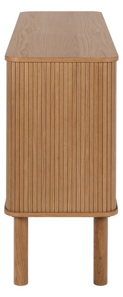 Cassettiera bassa in rovere con ante scorrevoli in colore naturale 160x80 cm Langley - Actona