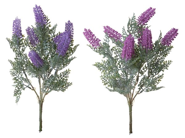 Set 6 Bouquet Artificiali Erica di Monte per 5 H 37 cm