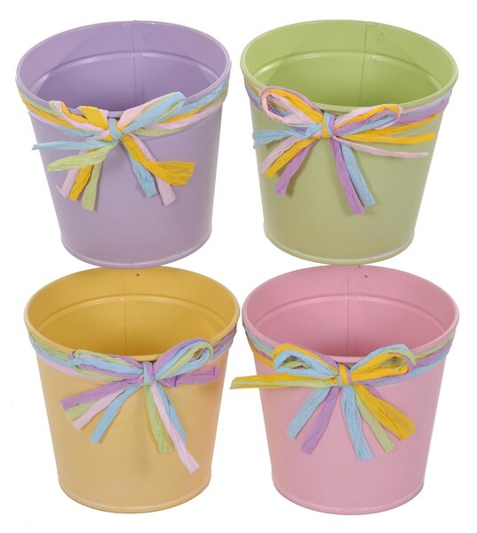 Set 6 Contenitori Decorativo Linea Rafia Larghezza 12 cm