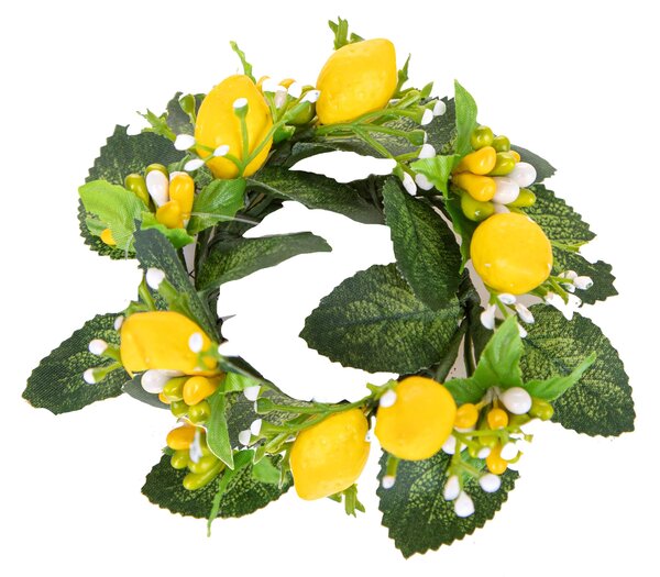 Set 6 Giro Candele con limoni Ø 9 cm