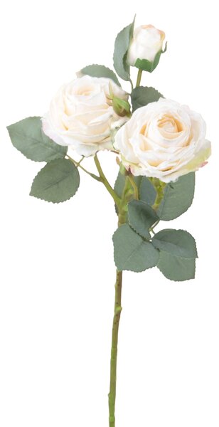 Set 6 Rose Artificiali Rami per 4 Fiori 60 cm