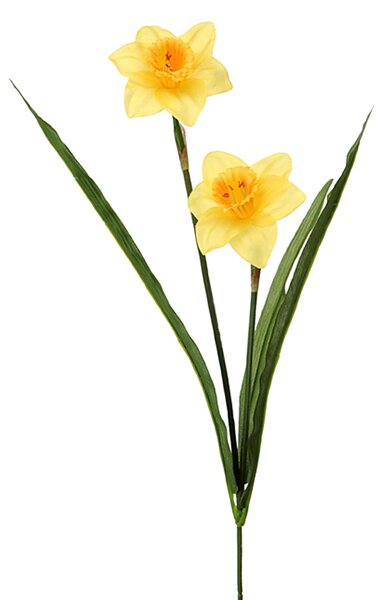 Set 8 Rami Artificiali Narciso con 6 Fiori H 70 cm