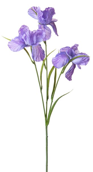 Set 8 Fiori Artificiali Iris 60 cm per 3 Fiori