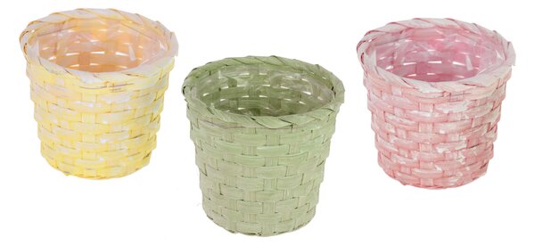 Set 9 Cesti in Vimini H 11,5 cm