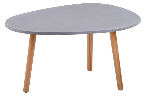 Tavolino con Base Cemento Ø 85x59 cm