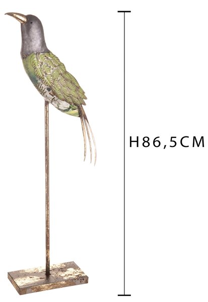 Uccello Metallo H 86,5 cm