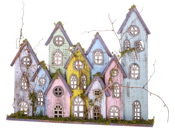 Villaggio Legno 55x46 cm