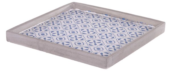 Vassoio in Ceramica Decorato Larghezza 30 cm
