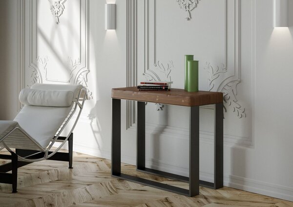 Consolle Allungabile 90-290x40x77 cm in Nobilitato Marrone