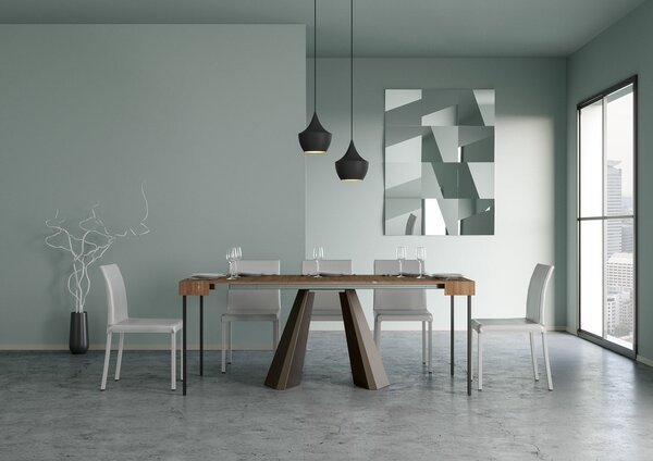 Consolle Allungabile 90-190x40x77 cm in Nobilitato Marrone