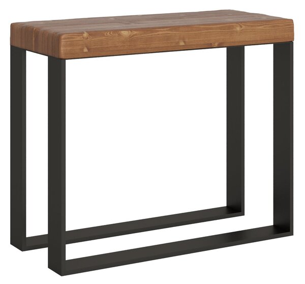 Consolle Allungabile 90-290x40x77 cm in Nobilitato Marrone
