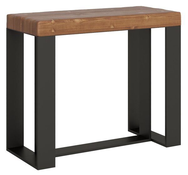 Consolle Allungabile 90-290x40x77 cm in Nobilitato Marrone